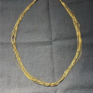 Liquid Silver 10 Strand Beaded Sterling Necklace